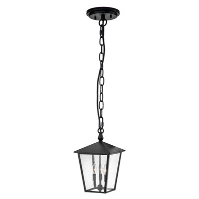 Luminosa Lighting Elstead Hinkley Huntersfield Outdoor Pendant Ceiling Light BlackIp44 from B&Q