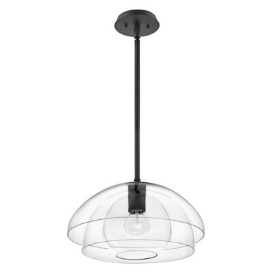 Luminosa Lighting Luminosa Hinkley Lotus Dome Pendant Ceiling Light Black from B&Q