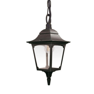 Luminosa Lighting Elstead Chapel Outdoor Pendant Ceiling LightBlack Ip44