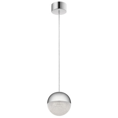 Luminosa Ing Luminosa Kichler Moonlit Integrated Led Spherical Pendant Ceiling Polished Chrome, 3000K Light