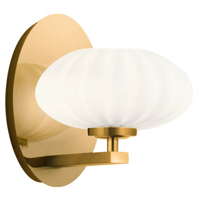 Luminosa Lighting Luminosa Kichler Pim Bathroom Wall Lamp Fox Gold3000KIp44 from B&Q