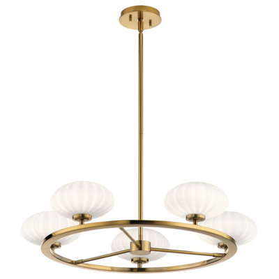 Luminosa Lighting Luminosa Kichler Pim Globe Pendant Ceiling Light Fox Gold3000KIp44 from B&Q