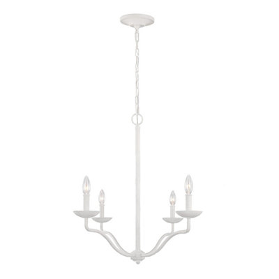 Luminosa Lighting Elstead Feiss Annie Multi Arm Chandelier Plaster White from B&Q