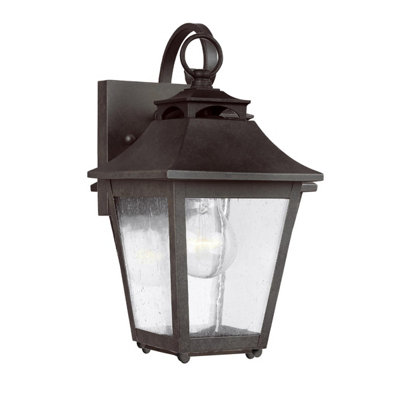 Luminosa Lighting Elstead Feiss Galena Outdoor Wall Lantern SableIp44