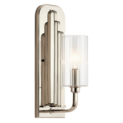 Luminosa Lighting Luminosa Kichler Kimrose Wall Lamp Polished Nickel from B&Q