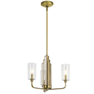 Luminosa Lighting Luminosa Kichler Kimrose Multi Arm Pendant Ceiling Light Brushed Natural Brass from B&Q