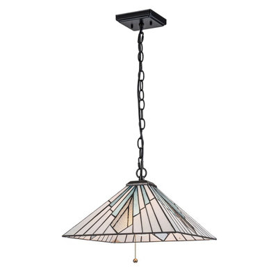 Luminosa Lighting Elstead Alderley 2 Light Pendant Vintage Bronze from B&Q