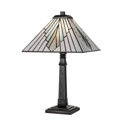 Luminosa Lighting Elstead Alderley 1 Light Large Table Lamp Vintage Bronze from B&Q
