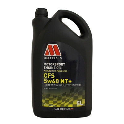 Millers Oils 5L Millers 5W40 Fully Synthetic Engine Oil Motorsport Cfs 5W40 Nt+ from B&Q