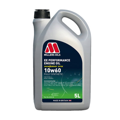 Millers Oils Ee Performance 10W60 Fully Synthetic Engine Oil 5L from B&Q