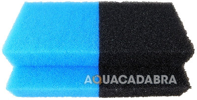 B&Q -  Replacement Filter Media For Fish Mate Guv 10000/15000 & Gbio 15000 4 Piece Set Black/blue