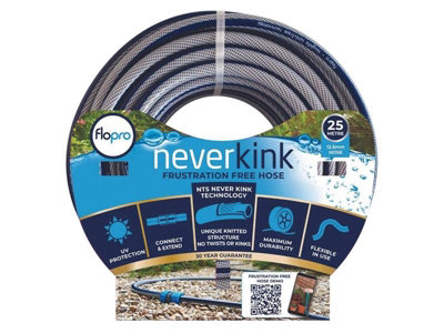 Flopro 70309031 Never Kink Hose 25M  Flo70309031 from B&Q