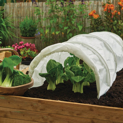 Grow It Fleece Tunnel3M Cover With 7 Cloche Hoops For Ventilated Crop Protection from B&Q