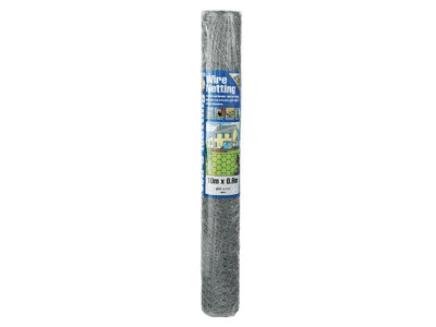 Gardman 50050 Galvanised Wire Netting 13mm Hexagon10 X 0.9M Gdm50050 from B&Q