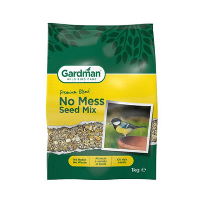 Gardman No Mess Wild Bird Seed Mix - 1Kg