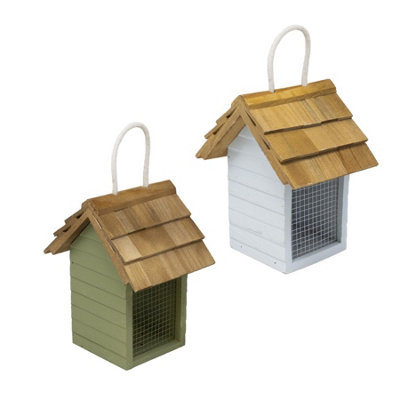 Gardman Beach Hut Hanging Peanut Feeder Assorted Colours from B&Q