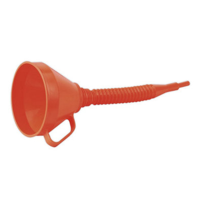 Sealey Ø160mm Funnel with Flexible Spout & Medium Filter Fuel & Oil Resistant - Image 14