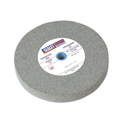 Sealey 200mm A36Q Coarse Grinding Stone Aluminium OxideGrey Bg200/16 from B&Q
