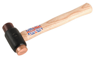  - Sealey Copper/rawhide Faced Hammer 1.5Lb Hickory Shaft Crf15