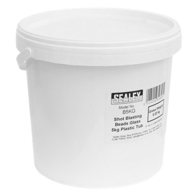 Sealey B5KG Shot Blasting Beads Glass 5kg Tub - Image 16