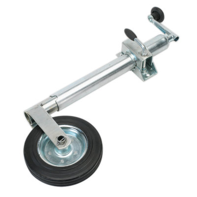 B&Q -  Jockey Wheel & Clamp 50mm Zinc Plated Heavy Duty 200mm Solid Wheel Tb37