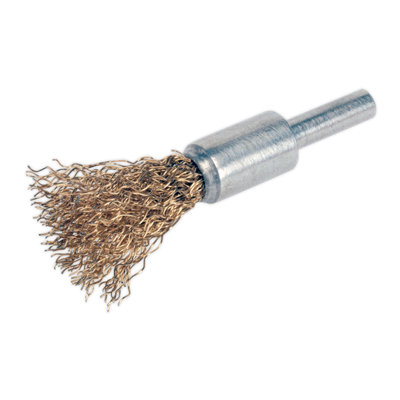 Sealey Flat Top Decarbonising Brush Brassed And Crimped Filaments 13mm Vs1802 from B&Q