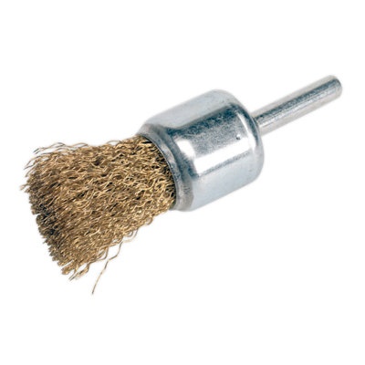 Sealey Flat Top Decarbonising Brush Brassed And Crimped Filaments 24mm Vs1803 from B&Q