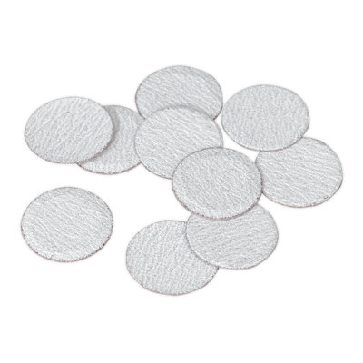 Sealey Hook-And-Loop Sanding Disc Diameter 50Mm 80 Grit Pack Of 10 Sa701d80g White