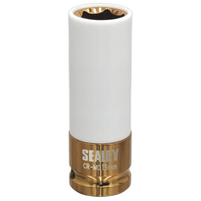 Sealey Sx03019 Alloy Wheel Impact Socket 19mm 1/2Sq Drive from B&Q
