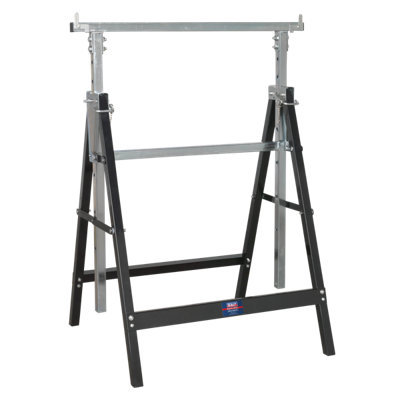 Sealey Fold Down Telescopic Trestle 100Kg 7-Position Height Adjustable Fdt3