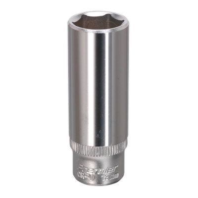Sealey Walldrive Socket 13mm Deep 1/4" Square Drive Chrome Vanadium Steel S1413D from B&Q