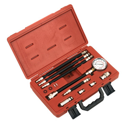 Sealey Petrol Compression Test Kit 10 Piece Compression Testers, Petrol & Diesel - Image 18
