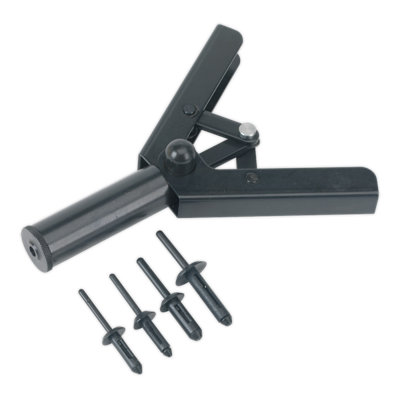 Sealey Plastic Rivet Insertion Tool Universal Nose Piece One-Handed Rt001 from B&Q