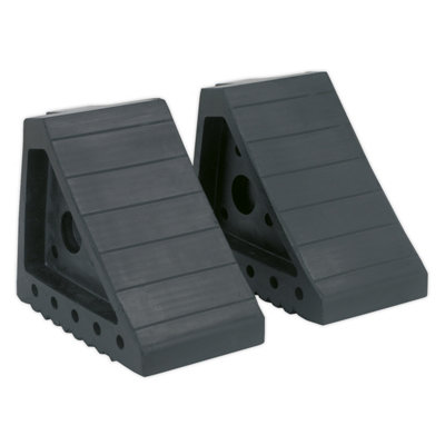 Sealey Rubber Wheel Chocks 1.8kg - Pair - WC01 - Image 5
