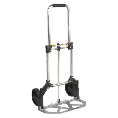 Sealey Sack Truck Folding Aluminium With Solid Rubber Tyres 80Kg Capacity St33 from B&Q