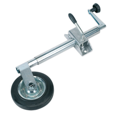 B&Q -  Jockey Wheel & Clamp 35mm Zinc Plated Heavy Duty 150mm Solid Wheel Tb371