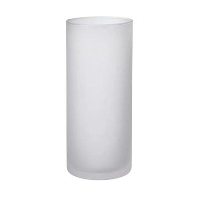 Cylinder Glass Frosted Vase (H:30 X Dia:12Cm) from B&Q