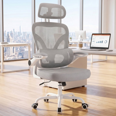 B&Q -  Ergonomic Office Chair With Dual BackrestAdjustable Lumbar Support & 3D Headrest