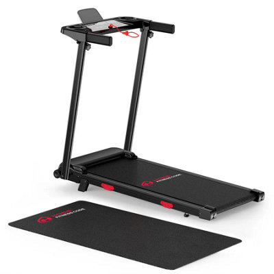 Onemill Folding Treadmill With Incline, 1-12Km/h Speed, 5% Manual Incline, Quiet Brushless Motor