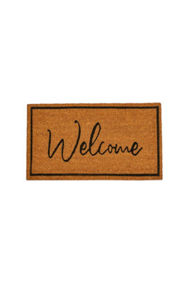 Durable Printed Welcome Coir Doormat from B&Q