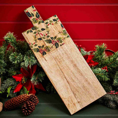 - Annibells Wooden Christmas Serving Charcuterie Cheese Board (11400)