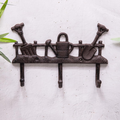 Annibells Cast Iron Garden Tools Wall Coat Hook (16481) from B&Q