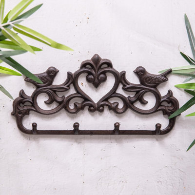 Annibells Cast Iron Rustic Bird Coat Tool Hooks  (16483) from B&Q