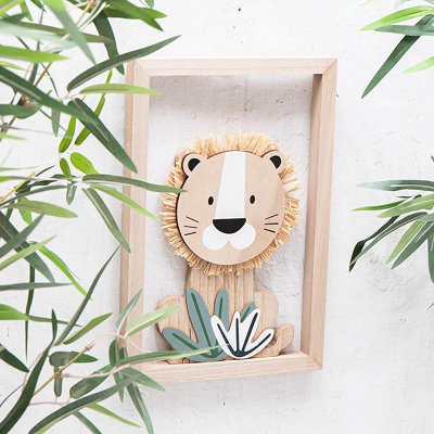  - Annibells Cut Out Lion Wooden Wall Plaque
