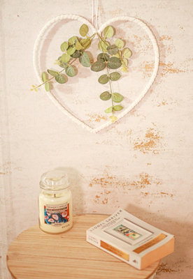 Hanging Heart Wreath With Eucalyptus from B&Q