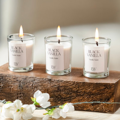 Marco Paul 3Pc Scented Candle SetBlack Vanilla from B&Q