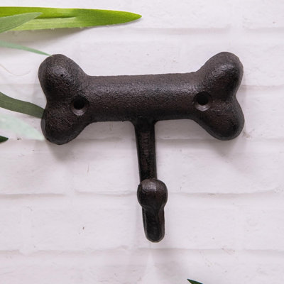  - Annibells Cast Iron Dog Bone Shaped Rustic Wall Hook (18484)