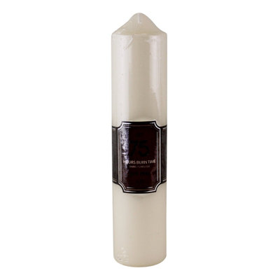 75 Hour Burn Time Pillar Candl from B&Q