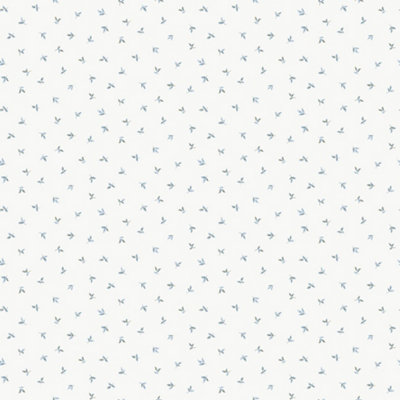 Galerie Miniatures 3 Tree Leaf Wallpaper Blue