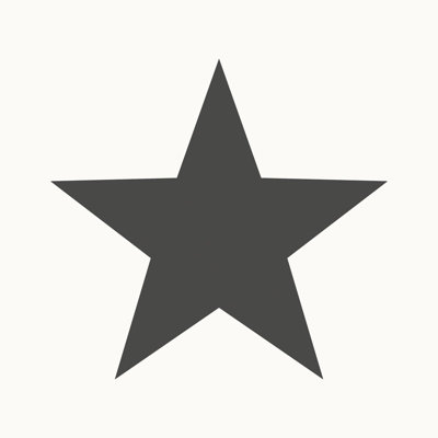 Galerie Style Sisters Single Star Black Cream Ss21244 A4 Wallpaper Sample from B&Q